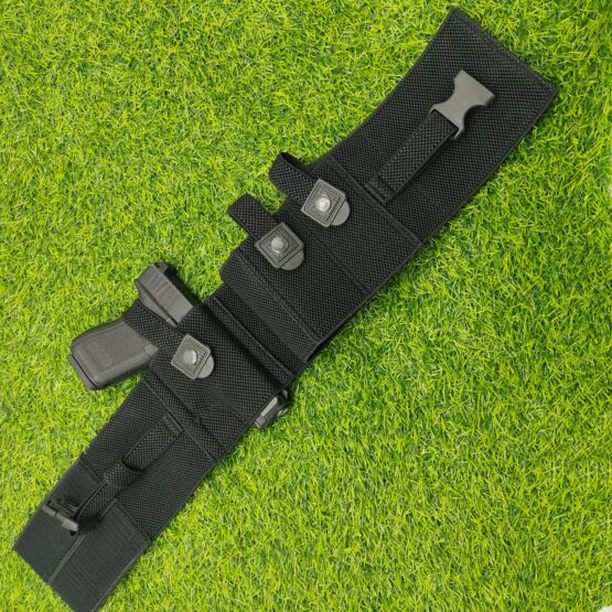 Conceal Carry Belly Band Holster with 2 Magazine Pouches