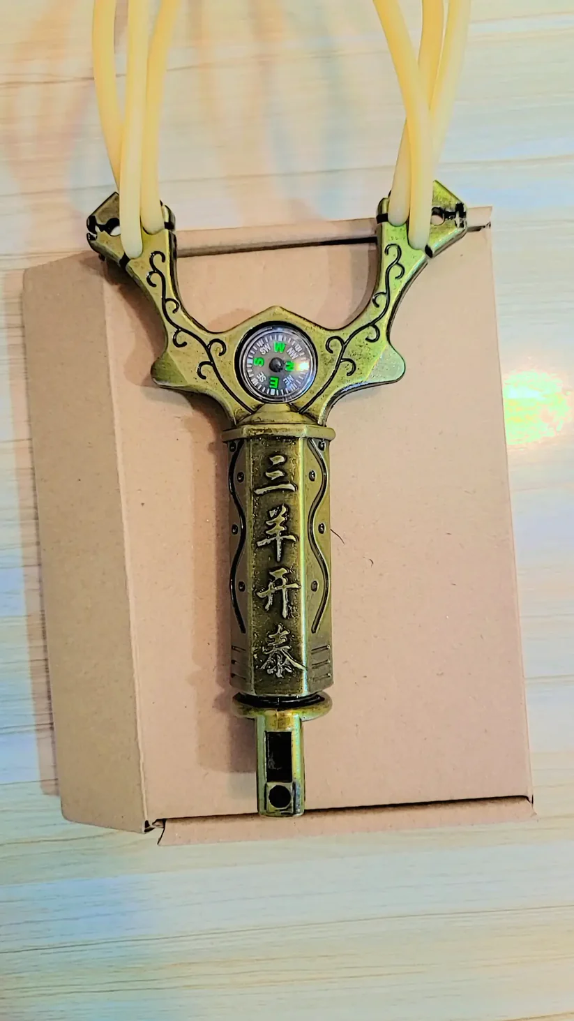 Premium Steel-Handled Slingshot