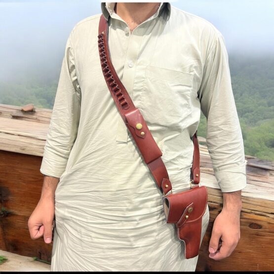 Premium Crossbody Leather Holster for 9mm